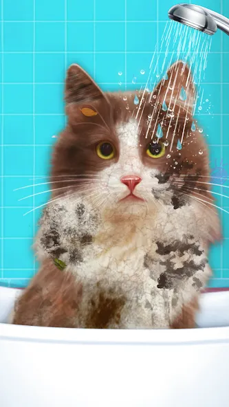 Virtual Cat ASMR Spa Makeover (Виртуальный кот  Спа Мэйкавер)  [МОД Бесконечные монеты] Screenshot 5