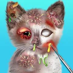 Взломанная Virtual Cat ASMR Spa Makeover (Виртуальный кот  Спа Мэйкавер)  [МОД Бесконечные монеты] - последняя версия apk на Андроид