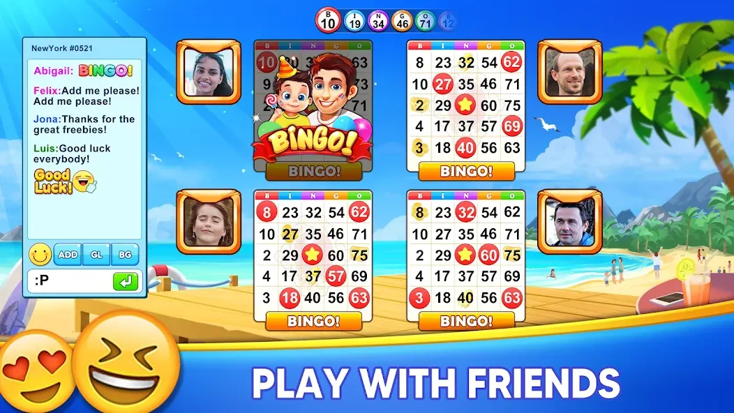 Bingo Holiday: Live Bingo Game  [МОД Unlimited Money] Screenshot 5