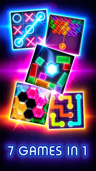 Tic Tac Toe Glow: 2 Players  [МОД Mega Pack] Screenshot 3