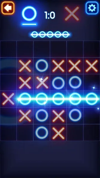 Tic Tac Toe Glow: 2 Players  [МОД Mega Pack] Screenshot 4