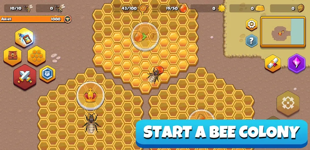 Pocket Bees: Colony Simulator (Покет Биз)  [МОД Много денег] Screenshot 1