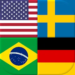 Взломанная Flags of All World Countries  [МОД Бесконечные монеты] - стабильная версия apk на Андроид