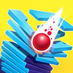 Скачать взломанную Stack Ball - Crash Platforms (Стэк Болл)  [МОД Unlocked] - стабильная версия apk на Андроид