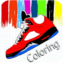 Взлом Basketball Shoes Coloring Book (Раскраска кроссовок для баскетбола)  [МОД Много монет] - последняя версия apk на Андроид