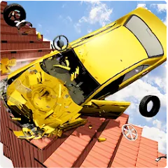 Взлом Beam Drive Crash Death Stair C (Бим Драйв Краш Дэт Стэр С)  [МОД Menu] - последняя версия apk на Андроид