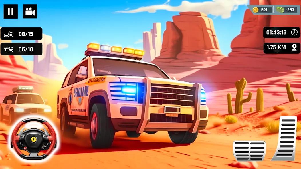 Police Car Kids Driving Game (Кидс Полис Геймс)  [МОД Меню] Screenshot 2