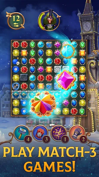 Clockmaker: Jewel Match 3 Game  [МОД Все открыто] Screenshot 1