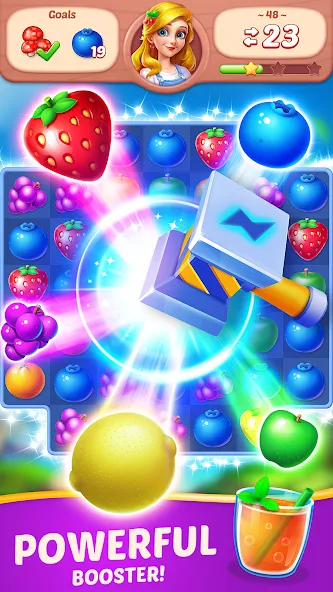 Fruit Diary - Match 3 Games  [МОД Unlocked] Screenshot 3