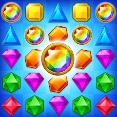 Взломанная Jewel Match King  [МОД Menu] - полная версия apk на Андроид