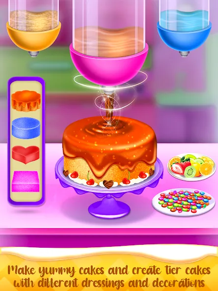 Cake Maker Cooking Cake Games (Кейк Мейкер кулинарные игры на приготовление тортов)  [МОД Бесконечные монеты] Screenshot 2