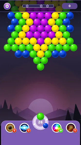 Bubble Shooter Rainbow  [МОД Много денег] Screenshot 1