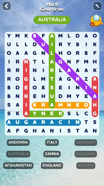 Word Search - Word Puzzle Game  [МОД Бесконечные деньги] Screenshot 2