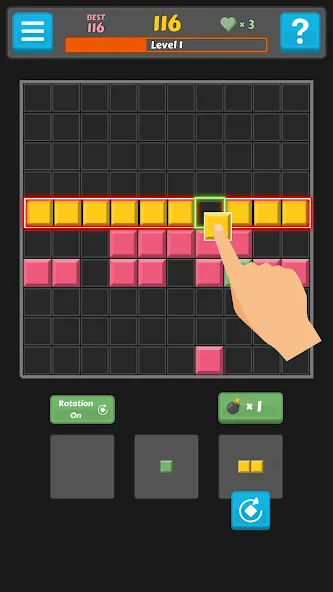 Block Buster - Hex and Square  [МОД Unlimited Money] Screenshot 2