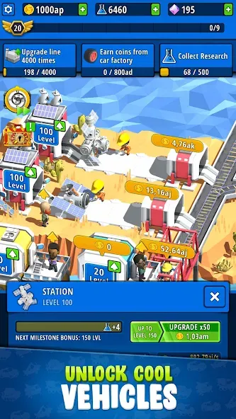 Idle Inventor - Factory Tycoon (Айдл Инвентор)  [МОД Бесконечные монеты] Screenshot 2