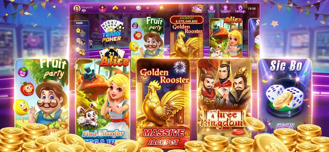 Happy Poker Slots (Хэппи Покер Слоты)  [МОД Много монет] Screenshot 3