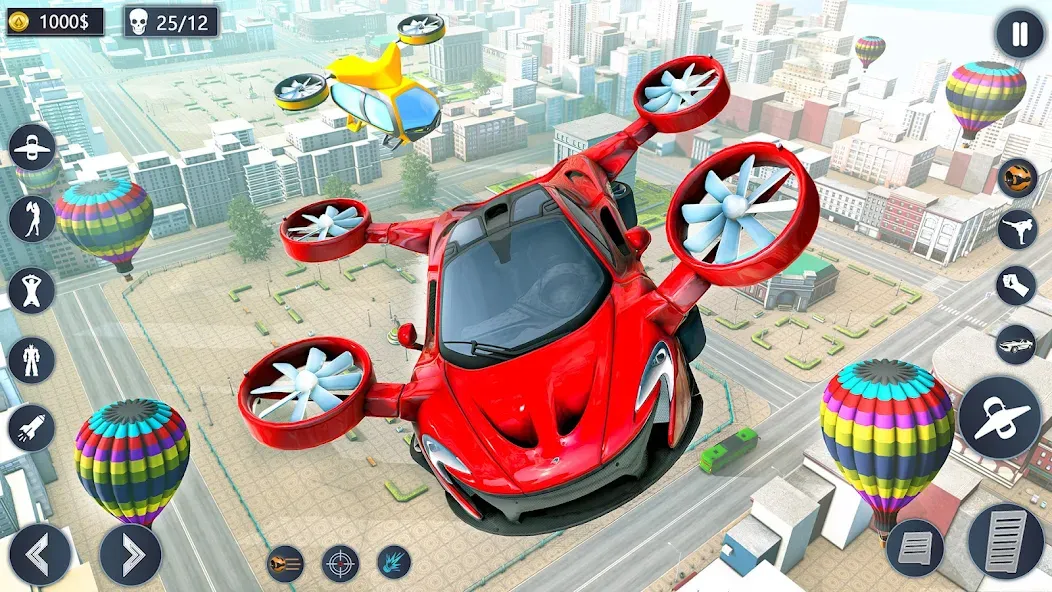 Flying Car Robot Game Car Game  [МОД Меню] Screenshot 1