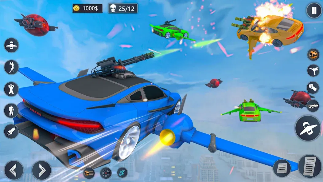 Flying Car Robot Game Car Game  [МОД Меню] Screenshot 5