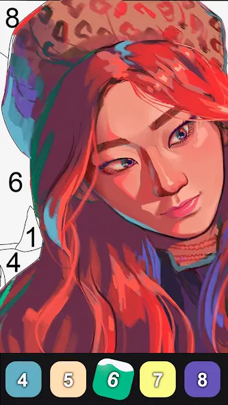 Kpop Paint by Numbers BT21  [МОД Много денег] Screenshot 5