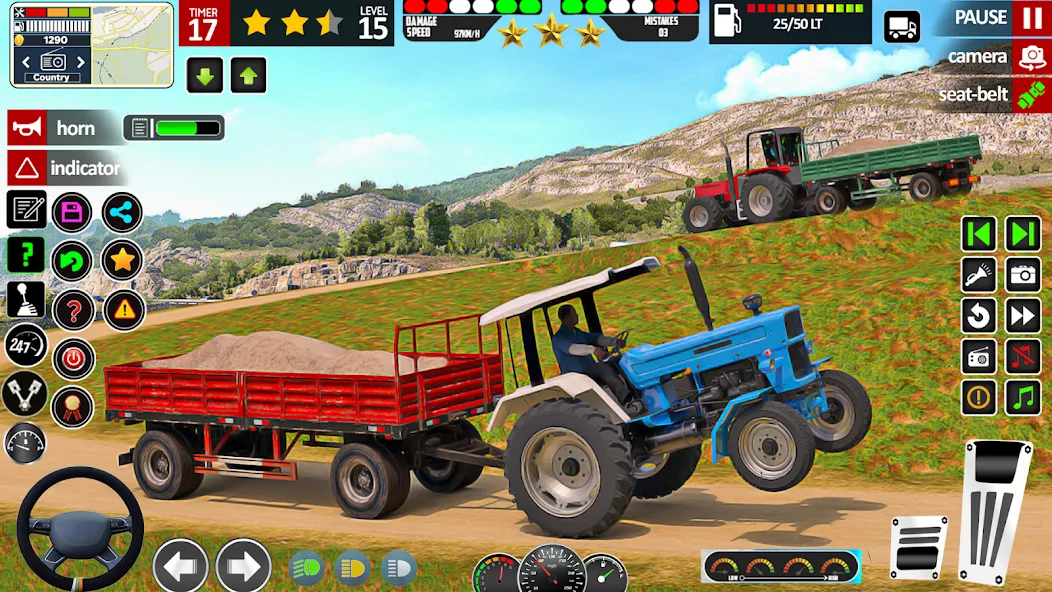 Indian Tractor Game Farming 3D  [МОД Menu] Screenshot 3