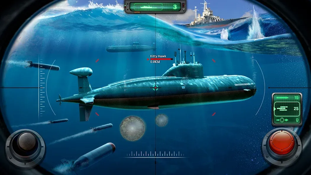 Sea War: Raid (Юбоат)  [МОД Mega Pack] Screenshot 3