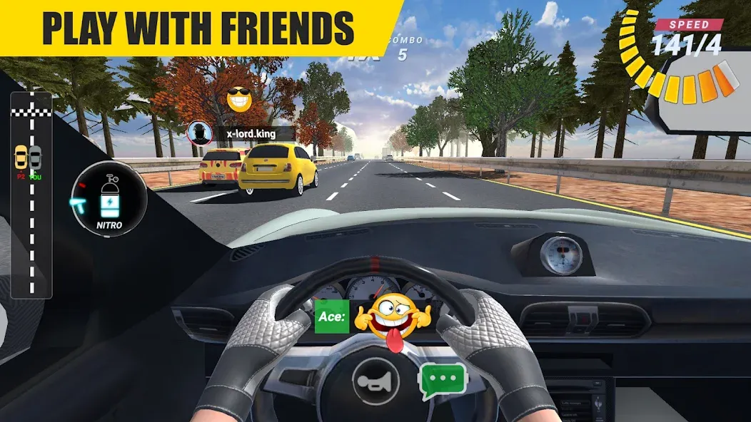 Racing Online:Car Driving Game  [МОД Бесконечные монеты] Screenshot 2