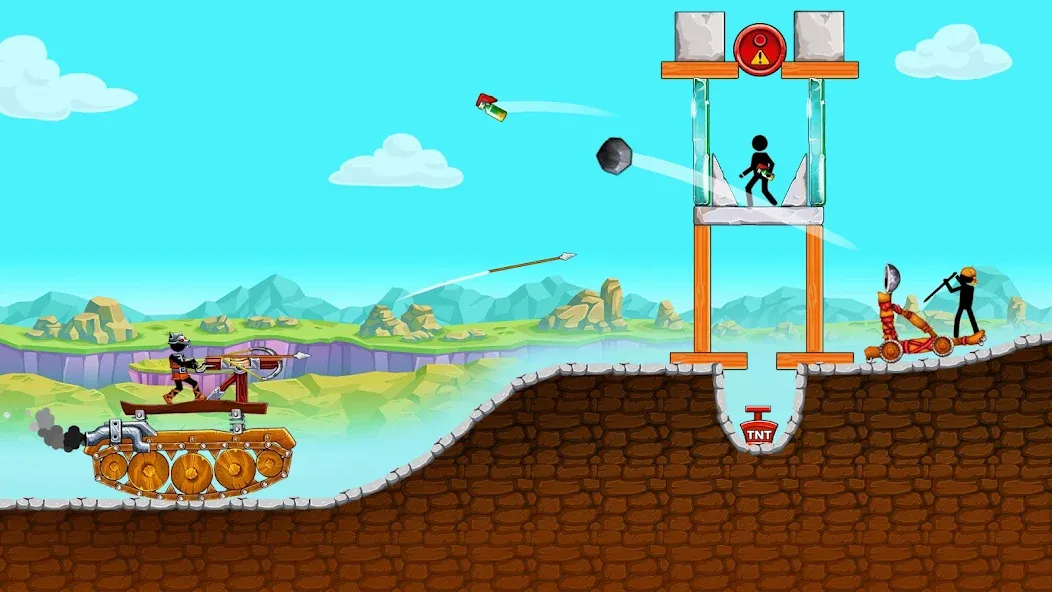 The Tank: Stick pocket hill (Зе Тенк)  [МОД Все открыто] Screenshot 1