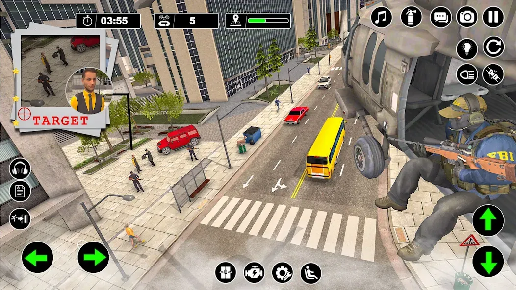 Police Helicopter Chase Game  [МОД Меню] Screenshot 2