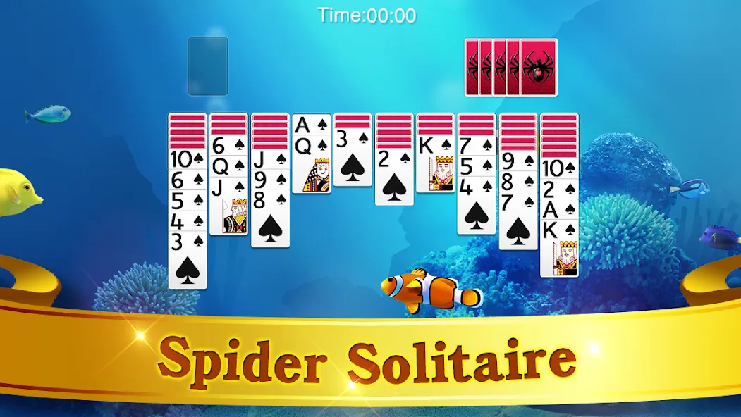 Spider Solitaire  [МОД Много монет] Screenshot 5