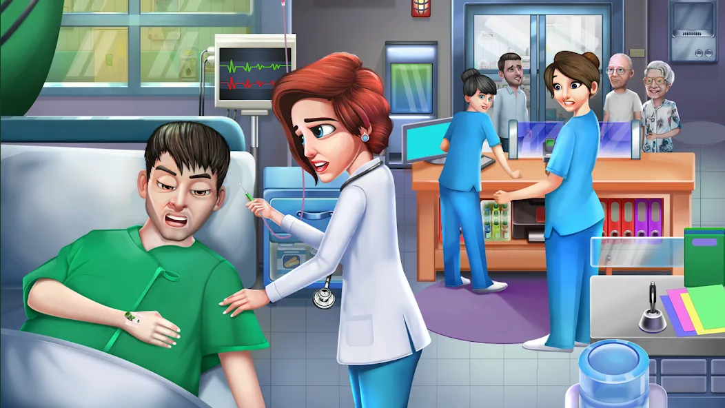 Doctor Hospital Games Offline  [МОД Бесконечные монеты] Screenshot 1