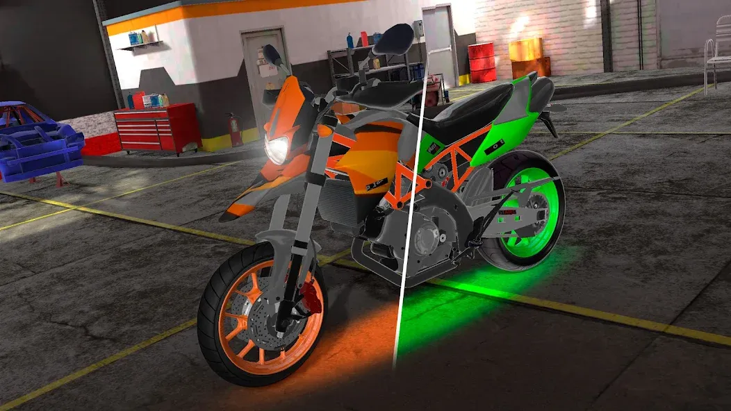 Motorcycle Real Simulator (Мотоцикл Реальный Симулятор)  [МОД Mega Pack] Screenshot 2