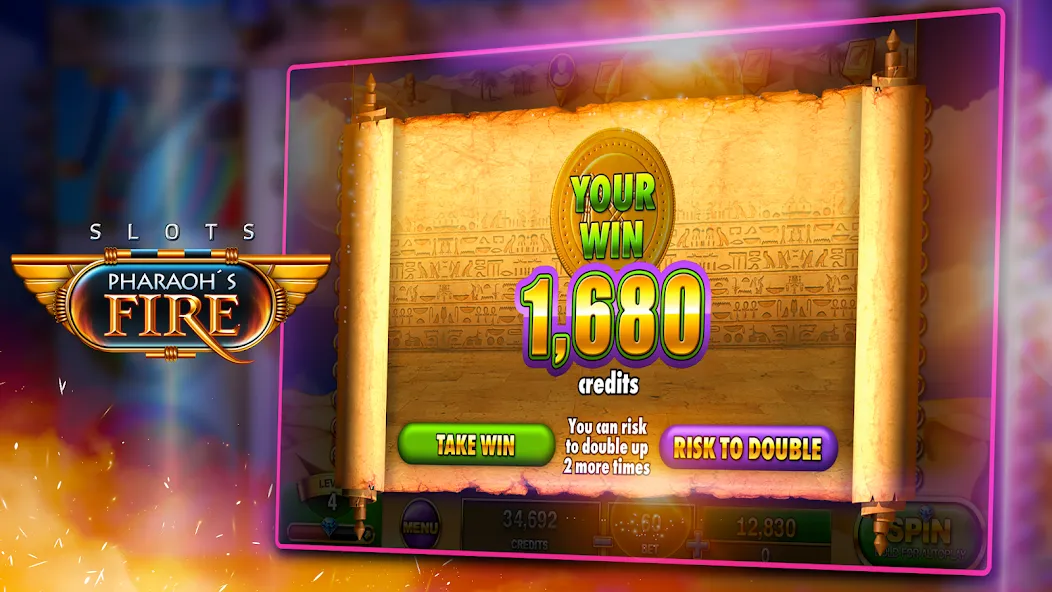 Slots - Pharaoh's Fire (Слоты)  [МОД Unlocked] Screenshot 4