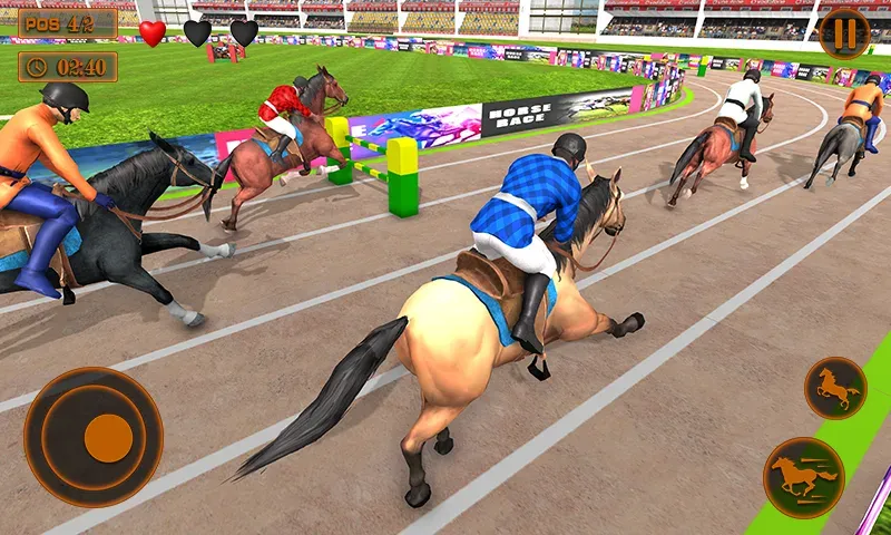 Mounted Horse Racing Games  [МОД Menu] Screenshot 4