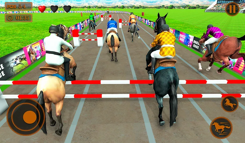 Mounted Horse Racing Games  [МОД Menu] Screenshot 5