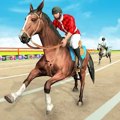 Взлом Mounted Horse Racing Games  [МОД Menu] - полная версия apk на Андроид