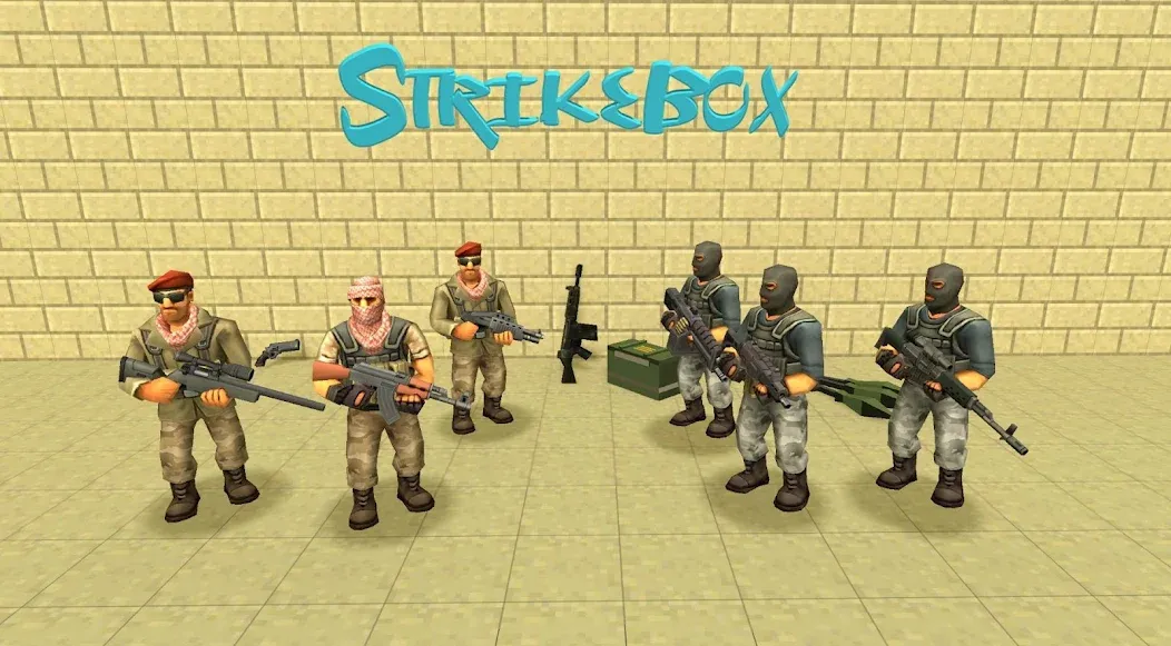 StrikeBox: Sandbox&Shooter (Страйкбокс)  [МОД Бесконечные деньги] Screenshot 4