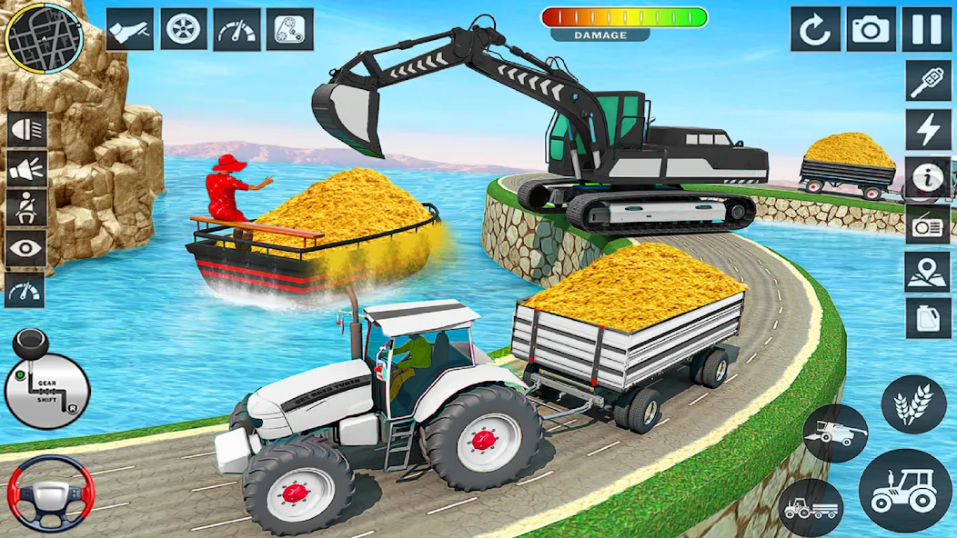 Big Tractor Farming Simulator (Биг Трактор Фарминг Симулятор)  [МОД Все открыто] Screenshot 2