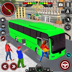 Скачать взломанную City Bus Simulator 3D Bus Game (Симулятор городского автобуса 3D  игра   )  [МОД Много монет] - стабильная версия apk на Андроид