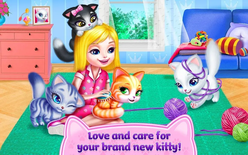 Kitty Love - My Fluffy Pet  [МОД Бесконечные деньги] Screenshot 5