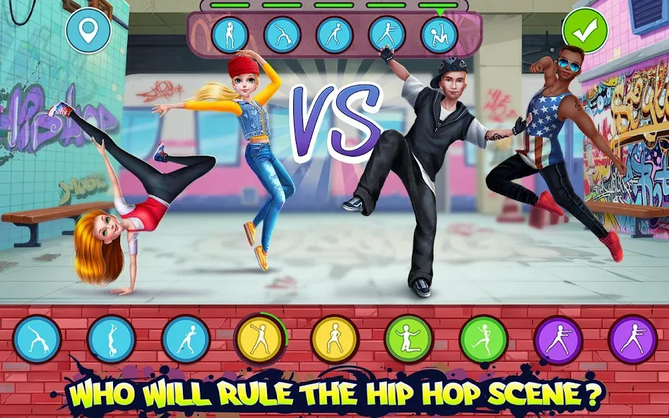 Hip Hop Battle - Girls vs Boys  [МОД Все открыто] Screenshot 1