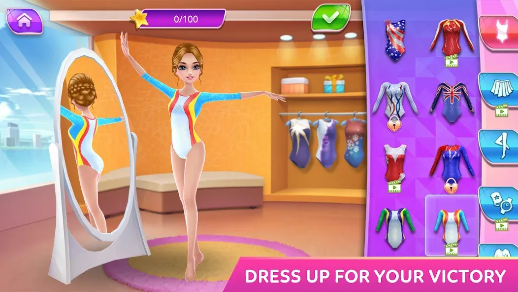 Gymnastics Superstar Star Girl  [МОД Бесконечные деньги] Screenshot 1