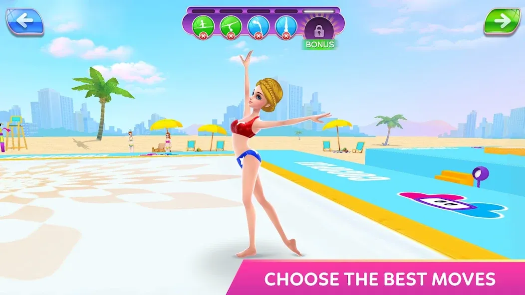 Gymnastics Superstar Star Girl  [МОД Бесконечные деньги] Screenshot 2