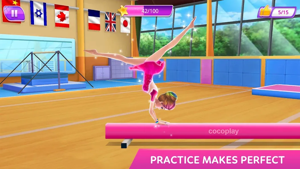 Gymnastics Superstar Star Girl  [МОД Бесконечные деньги] Screenshot 4