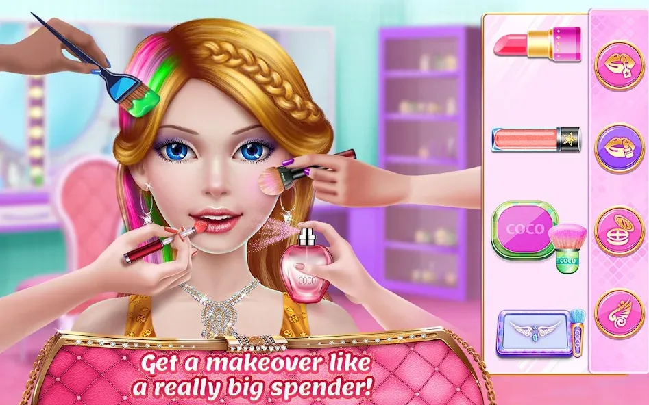 Rich Girl Mall - Shopping Game  [МОД Бесконечные монеты] Screenshot 3