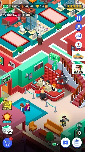 Hotel Empire Tycoon－Idle Game  [МОД Много денег] Screenshot 5