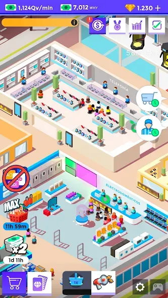 Idle Supermarket Tycoon－Shop (Айдл Супермаркет Тайкун)  [МОД Много денег] Screenshot 5