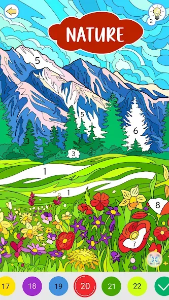 Color by Number: Coloring Book  [МОД Бесконечные деньги] Screenshot 1