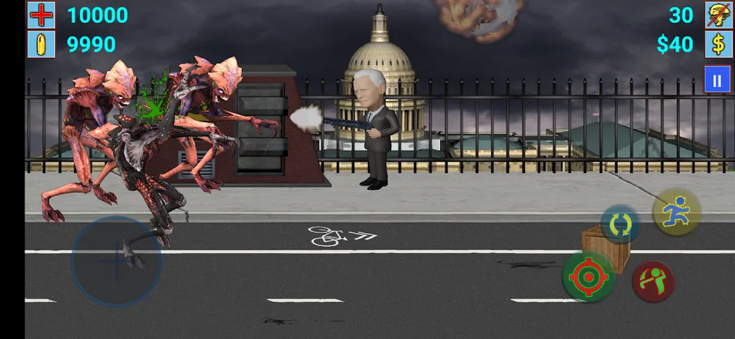 Aliens vs President (Элиены против Президента)  [МОД Unlimited Money] Screenshot 2