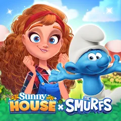 Взломанная Merge Manor x The Smurf Collab (Мердж Манор)  [МОД Меню] - стабильная версия apk на Андроид