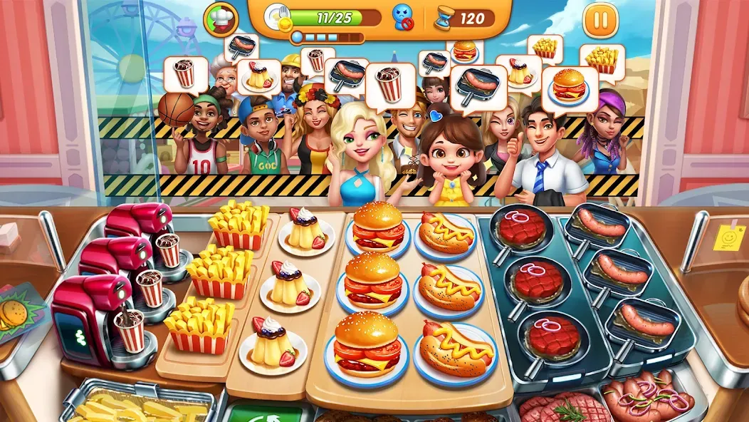 Cooking City - Cooking Games (Кукинг Сити)  [МОД Много монет] Screenshot 1